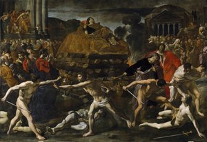 Funerale di un imperatore romano Cerimonia di cremazione da Giovanni Lanfranco