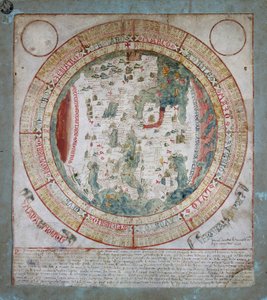 Mappa del mondo, miniatura di Giovanni Leardo, Biblioteca Civica Bertoliana, Vicenza