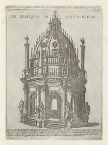 Monumento funebre per papa Sisto V da Giovanni Maggi