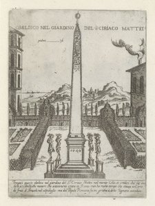 Obelisco nel giardino del S ciriaco Mattei