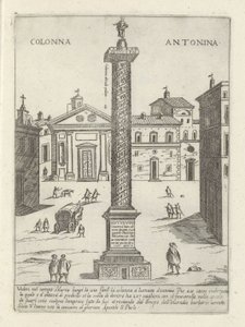 Colonna di Marco Aurelio a Roma da Giovanni Maggi