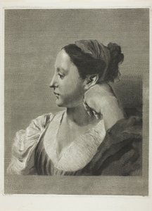 Una giovane donna di profilo da Giovanni Marco Pitteri