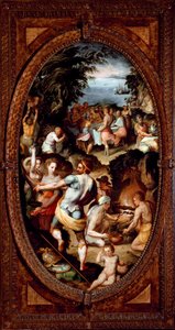 La scoperta del vetro. La preparazione di un banchetto da Giovanni Maria Butteri