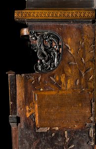 Coro canonico ligneo, intarsiato da Giovanni Maria Platina 1484, intarsio laterale destro da Giovanni Maria Platina