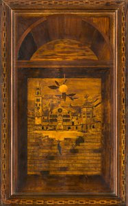 Coro Canonico Ligneo, Intarsiato da Giovanni Maria Platina 1484, Stallo Superiore, Piazza del Duomo di Cremona