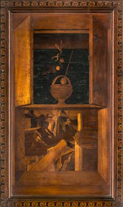 Coro Canonico Ligneo, Intarsiato da Giovanni Maria Platina 1484, Stallo Superiore