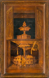 Coro Canonico Ligneo, Intarsiato da Giovanni Maria Platina 1484, Stallo Superiore