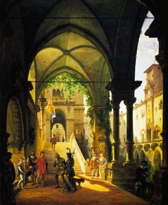 Luigi XI al Castello di Barolo di Giovanni Migliara