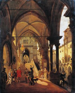 Luigi XI al castello di Barolo da Giovanni Migliara