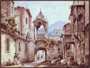 Il cortile di San Giorgetto a Verona, Giovanni Migliara