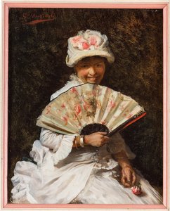 Dama con ventaglio da Giovanni Muzzioli
