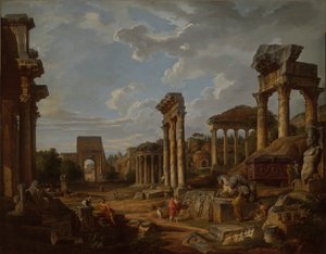 Un capriccio del Foro Romano da Giovanni Paolo Panini