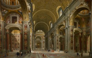 Interno di San Pietro, Roma da Giovanni Paolo Panini