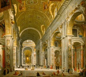 Interno di San Pietro, Roma da Giovanni Paolo Panini
