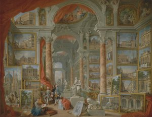 Galleria di immagini con vedute della Roma moderna da Giovanni Paolo Panini