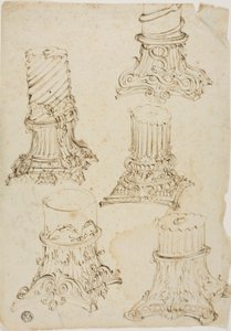 Schizzi di capitelli corinzi da Giovanni Paolo Panini