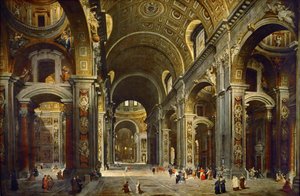Cardinale Melchior de Polignac visita la Basilica di San Pietro a Roma