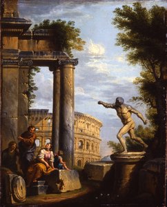 Capricci di rovine classiche con filosofi che discorrono da Giovanni Paolo Pannini