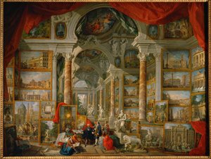Galleria di vedute della Roma moderna ... da Giovanni Paolo Pannini or Panini