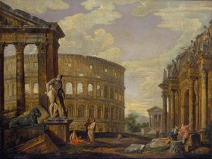 Paesaggio con Ercole e rovine dell