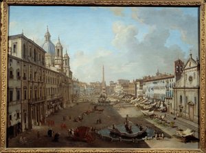 Piazza Navona a Roma da Giovanni Paolo Pannini