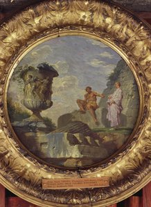 Rovine con due uomini, c.1750-60 da Giovanni Paolo Pannini