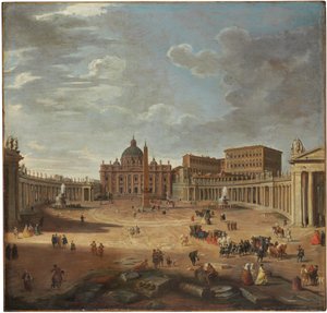 Veduta di Piazza San Pietro, Roma da Giovanni Paolo Pannini
