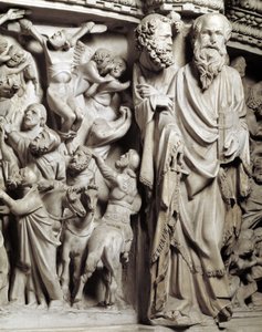 Dettaglio dei rilievi della cattedra realizzata da Giovanni Pisano da Giovanni Pisano