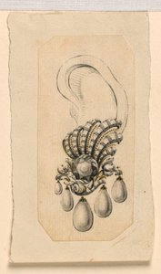 Progetto per un orecchino da Giovanni Sebastiano Meyandi