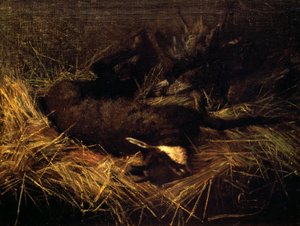 Camoscio morto da Giovanni Segantini