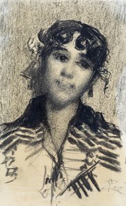 Testa di donna da Giovanni Segantini