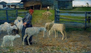 Ritorno alla stalla da Giovanni Segantini