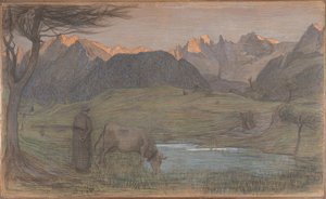 Studio per "La Vita da Giovanni Segantini