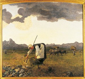 La raccolta del fieno da Giovanni Segantini
