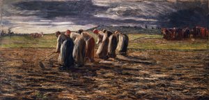 La raccolta delle patate da Giovanni Segantini