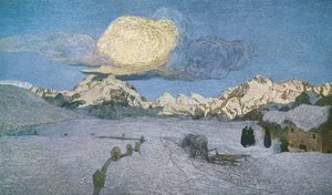Trittico delle Alpi, morte, ca 1898 da Giovanni Segantini