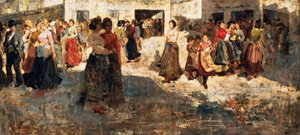 Operai che lasciano la fabbrica Pirelli da Giovanni Sottocornola