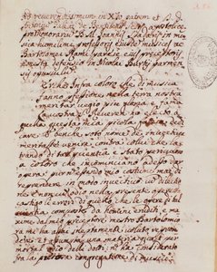 Pagina manoscritta di un trattato di musica di Giovanni Spataro da Giovanni Spataro