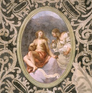 Figure femminili, soffitto della grotta da Giovanni Stefano Danedi