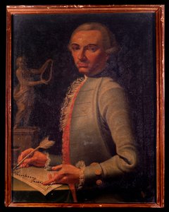 Ritratto del compositore e arpista austriaco Christian Joseph Lidarti