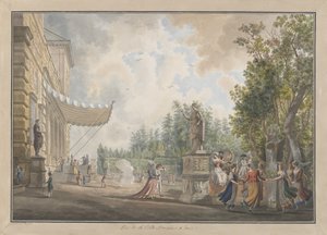 Villa Borghese, ca. 1780 da Giovanni Volpato, Louis Ducros