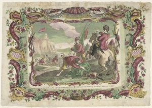 Soldati in una battaglia per un forte da Giovanni Volpato (possibly)
