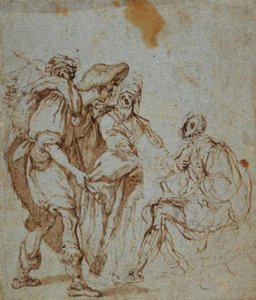 I fratelli di Giuseppe mostrano la sua tunica insanguinata a Giacobbe da Giovanni da San Giovanni