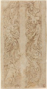 Decorazioni grottesche per pannelli murali da Giovanni da Udine