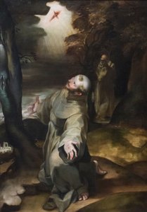San Francesco riceve le stimmate da Girolamo (follower of) Muziano