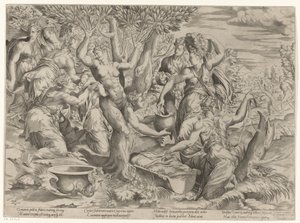 Nascita di Adone da Girolamo Fagiuoli (attributed to)