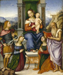 La Vergine e il Bambino in trono con i santi Michele, Caterina d