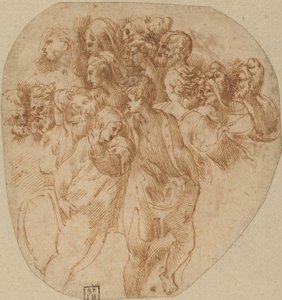 Studi di Figure (recto) da Girolamo Mazzola Bedoli
