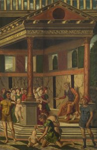 Il massacro degli innocenti con Erode da Girolamo Mocetto