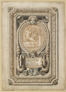 Progetto per una gemma incisa in una montatura ornamentale da Girolamo Odam